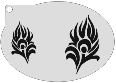 Schmink Specialist Schminksjabloon Pauw 3 Schmink Specialist Schminksjabloon Pauw