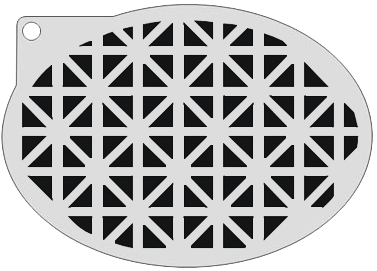Schmink Specialist Schminksjabloon Retro 3 Schmink Specialist Schminksjabloon Retro