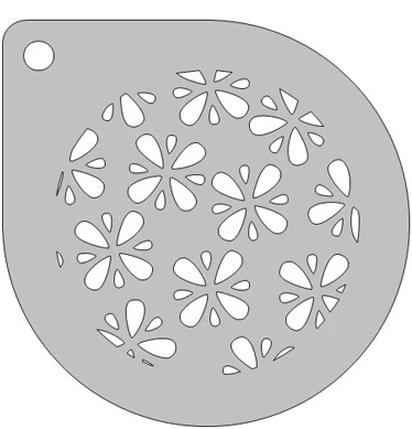 Schmink Specialist Schminksjabloon Rond Bloemetjes 3 Schmink Specialist Schminksjabloon Rond Bloemetjes