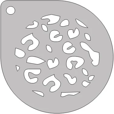 Schmink Specialist Schminksjabloon Rond Luipaard 3 Schmink Specialist Schminksjabloon Rond Luipaard