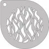Schmink Specialist Schminksjabloon Rond Vlammen -Glitter Winkel schminksjabloon rond vlammen