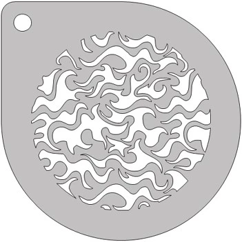 Schmink Specialist Schminksjabloon Rond Vlammetjes 3 Schmink Specialist Schminksjabloon Rond Vlammetjes