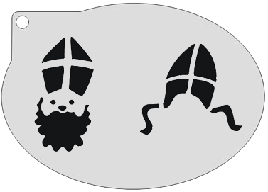 Schmink Specialist Schminksjabloon Sint 3 Schmink Specialist Schminksjabloon Sint