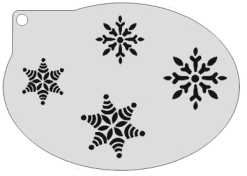 Schmink Specialist Schminksjabloon Sneeuwsterren