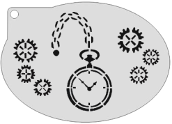 Schmink Specialist Schminksjabloon Steampunk Klok