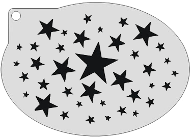 Schmink Specialist Schminksjabloon Sterren 3 Schmink Specialist Schminksjabloon Sterren