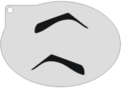 Schmink Specialist Schminksjabloon Wenkbrauw
