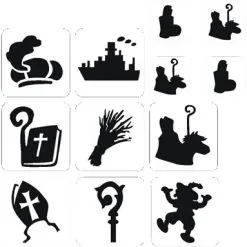 Schmink Specialist Sint Glittertattoo Sjablonenset