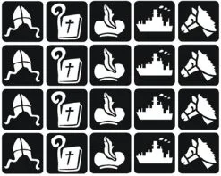 Schmink Specialist Sinterklaas Glittertattoo Sjablonenset