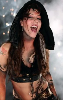 Scarecrow Vampire Fangs Small Sexy Deluxe Vampier Tanden -Glitter Winkel small sexy deluxe vampier tanden 3