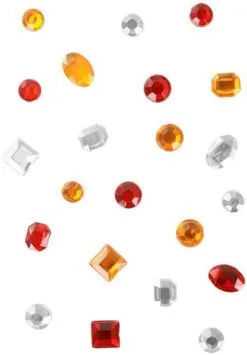 Party Xplosion Stenen Rood Wit Geel 200 Gram