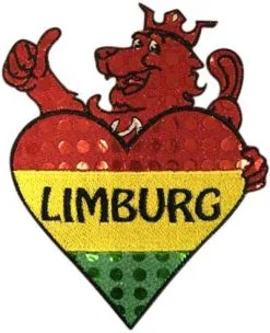 Party Xplosion Strijkapplicatie Limburgse Leeuw Met Hart