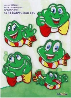 Party Xplosion Strijkapplicatie Oeteldonk Smiley Kikkers