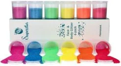 Superstar Fijne Glitter Sixpack Fluorescent