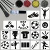 Schmink Specialist Voetbal Belgie Glittertattoo Set -Glitter Winkel voetbal belgie glittertattoo set
