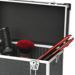 Sibel Zwarte Croco Schminkkoffer -Glitter Winkel zwarte croco schminkkoffer 3